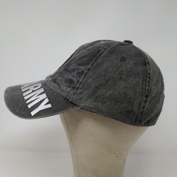 Eagle Crest U.S. Army Strapback Hat Gray OSFM Embroidered Logo - Picture 6 of 12